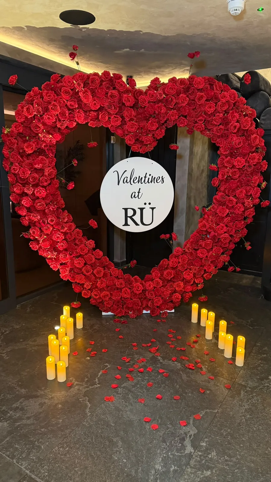 The rose heart for Valentine’s at RÜ