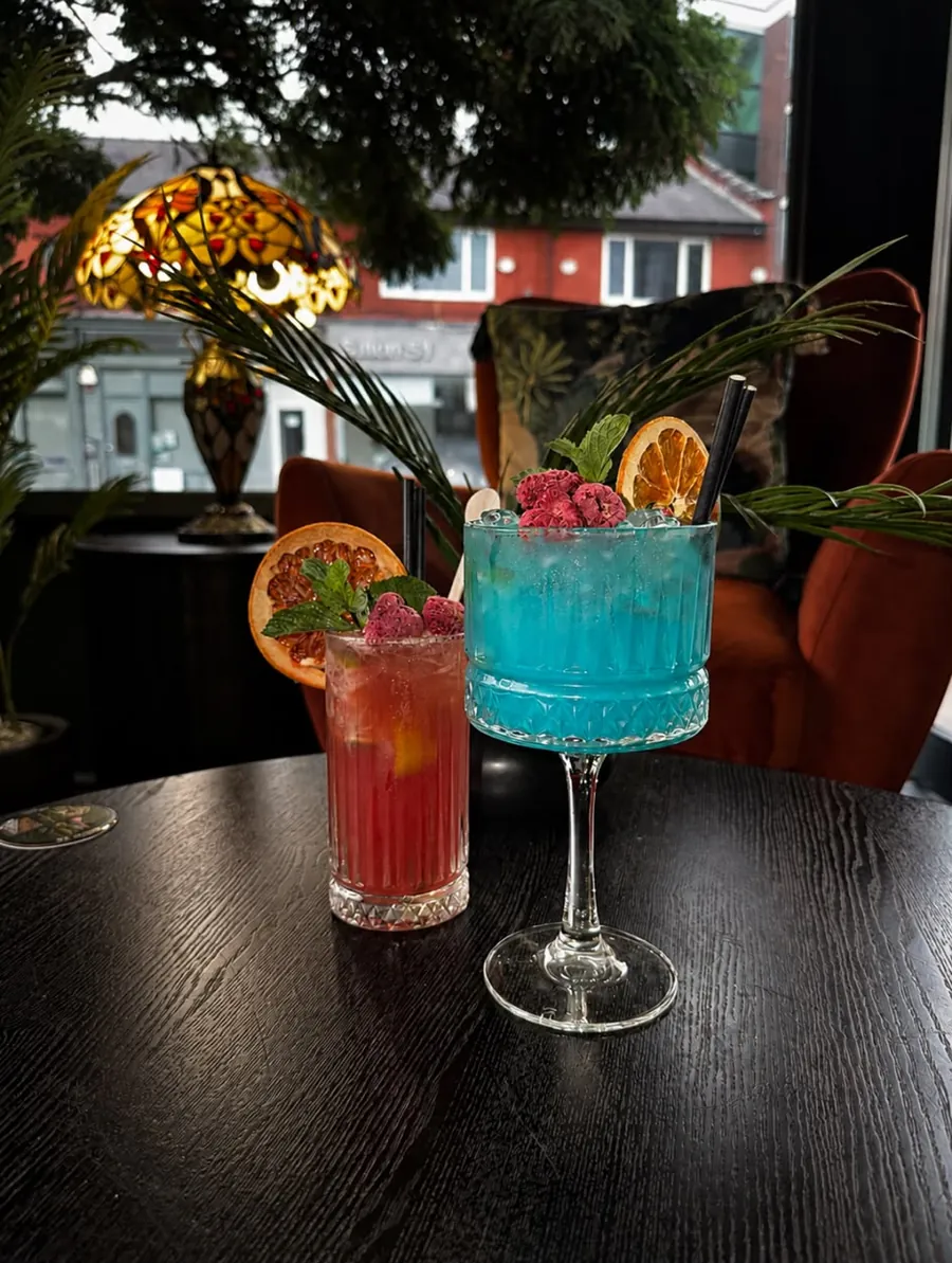 Mocktails on a lounge table
